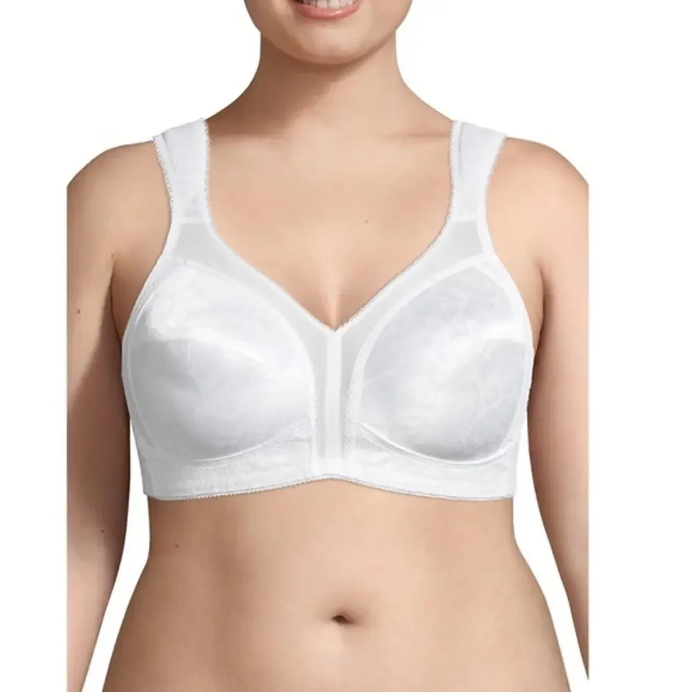 Playtex Women’s 18 Hour Original Comfort Strap Wire Free Bra White Sz 44G